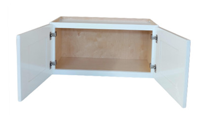 W3015 30" Plywood white shaker wall kitchen cabinet rangehood top 30"w*15"h*12"d 2.5LFx$100LF=$250 *Tax Included Item 12% off*