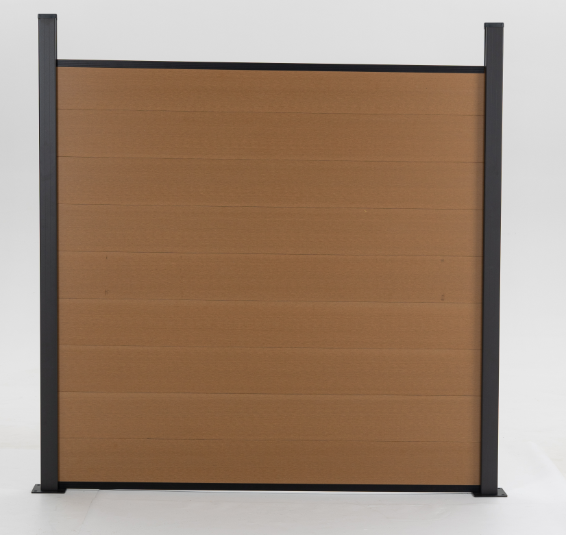 *PROMOTION* WPC fence board brown C4 72"x72" 1800mm x 1800mm 9pcs/set with accessories (1 post only + 1 base + 2 edges + screw) $199/SET