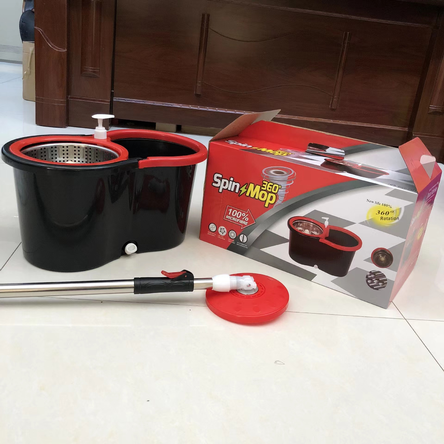 Spin mop cleaning mop with bucket $19.50/PC 10PCS+ $17.50/PC