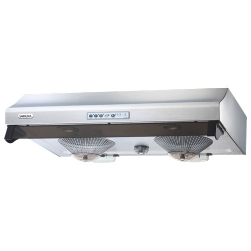 SPECIAL ORDER NEXT DAY PICK UP SAKURA RANGE HOOD/ HOODFAN R8168F-30HS 30" STAINLESS 730CFM EXHAUST SIZE 6" Exhaust Vent Location: Top; Rear/Bottom $589