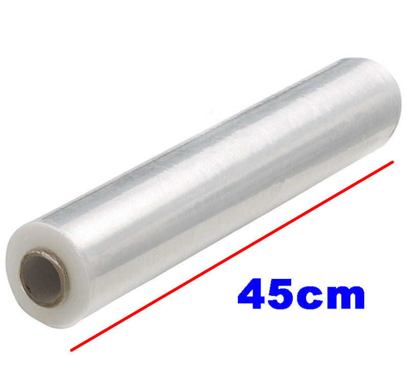 LARGE SHRINK WRAP ROLL MOVING PLASTIC ROLL CLEAR 3KG 350m=1200 feet long 100 gauge 45CM/18" $9.50