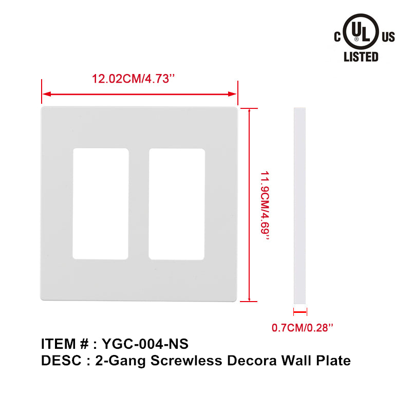 plate A+ 2g decorative wall plate screwless FW-SL02 $1.99/PC