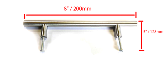 stainless steel t bar cabinet handle 8" 12*128*200mm $1.75/pc**