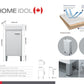 A16 16" vanity combo angle white Sink+ Cabinet(sink and vanity in 1 box) 410x220x600mm= 16"w*9"d*24"h  $179/PC