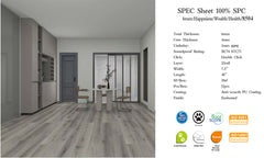 6mm 8504/Batman Vinyl Click Waterproof Luxury SPC flooring 1220X184x4mm+2mm eva pad (7.5"w*48"h*6mm thickness) 12PCs/30SF/BOX $1.19/SF 2000SF+ $1.09/SF 4000SF+ $0.99/SF - Home Idol Vancouver Richmond Surrey
