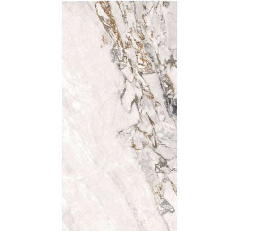 W2 24"X48" POLISHED PORCELAIN TILE WALL/FLOOR CARRARA 16SF/2PCS/BOX $0.89/SF $14.24/BOX