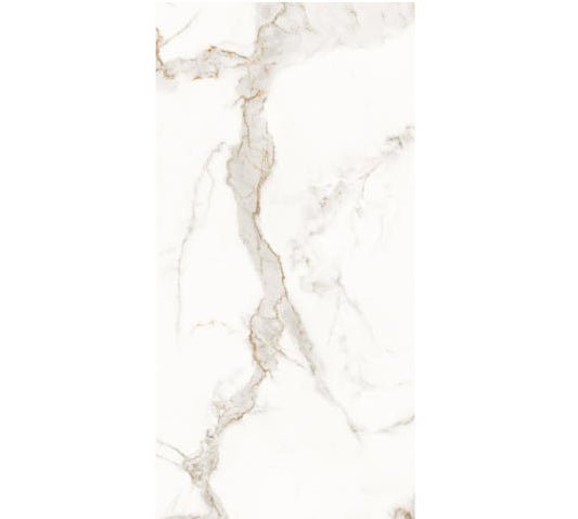 W6 24"X48" POLISHED PORCELAIN TILE WALL/FLOOR CARRARA 16SF/2PCS/BOX $0.89/SF $14.24/BOX