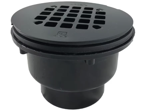 ABS ROUND BLACK SHOWER DRAIN $8.99/pc 10PCS+ $7.99/PC  A4