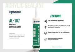 Caulking paintings water based silicone white AL-107 300ML $1.99/pc 10pcs+ $1.79/pc