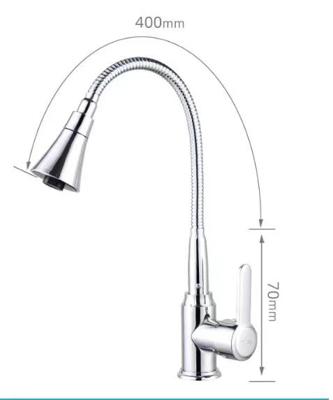 K3 BRASS CHROME SUS 201 WITH 2 HOSE KITHCEN FAUCET $39.50/PC BULK DEAL 10PCS+ $35.50/PC