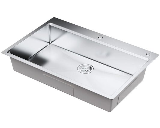 DS3320-R10/8451 handmade single bowl kitchen sink topmount 16 gauged 840x510x228mm (33"x20"x9") *DRAINS INCLUDED* $119/pc AI