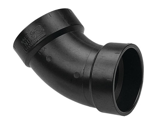 2885 ABS 45 DEGREE ELBOW 1-1/2" 105PCS/BOX $1.49/PC - Home Idol Vancouver Richmond Surrey