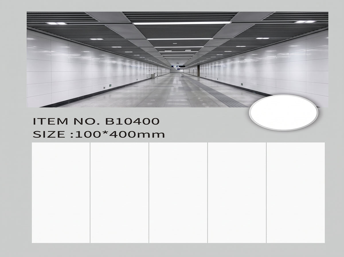4D B10400 SUBWAY 4"X16" Polished WALL TILE White 12SF/BOX 25PC/BOX $1.19/SF 2000sf+ $1.09/sf 4000sf+ $0.99/sf  *No Return No Exchange No Claim on Broken* - Home Idol Vancouver Richmond Surrey