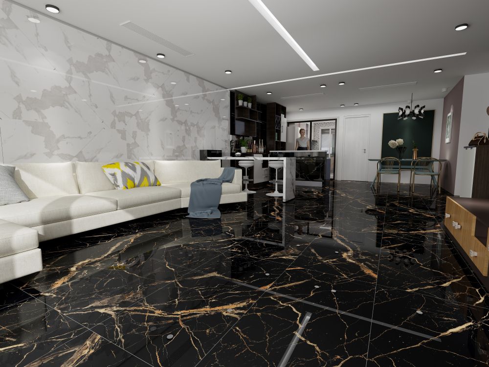 6D Werwolf 24"x48" Gold Curving Full Polished Porcelain Tile Wall/Floor 2pcs/16sf/box $1.69/SF 3000SF+ $1.59/SF A1