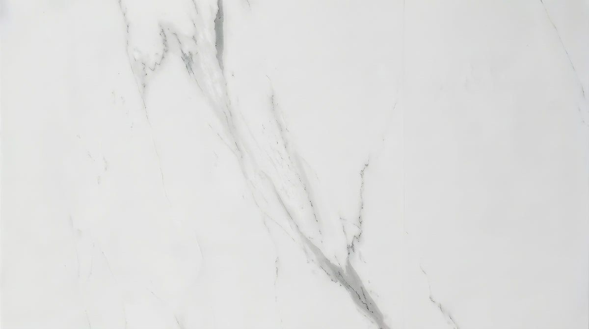 5D GD368242P Polished Porcelain Tile White Carrara 12"x24" 8pcs/16sf/box $1.39/SF 3000SF+ $1.29/SF  (No Return No Exchange No Claim on Broken)