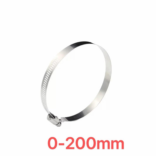 200mm STAINLESS STEEL CLAMP WITH SCREW HOSE 200MM $2.99