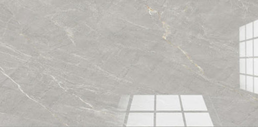 QW25124194 24"x48" Polished Porcelain Tile Grey 3pcs/24SF/box $1.29/SF 2000SF+ $1.19/SF(No Return No Exchange No Claim on Broken)
