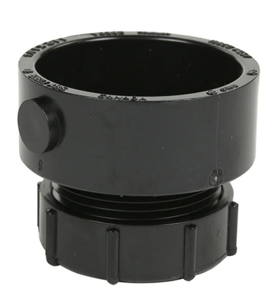 3384 ABS TRAP ADAPTER FEMALE W / WASHER & P-NUT 1-1/2"X1-1/4" 100PCS/BOX $1.49/PC