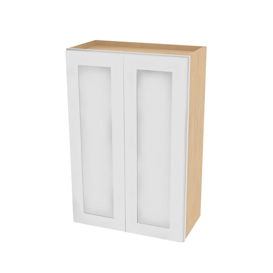 W2436 24" Plywood white shaker wall kitchen cabinet 24"w*36"h*12"d (solid door, plywood body and dovetail drawer best in the industry) $199 A6