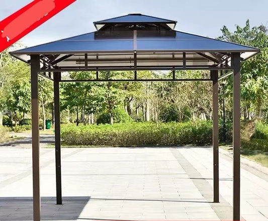 DM-33-1/2 3X3M Budget Friendly Luxury Gazebo Coated Aluminum Frame Metal Roof Sunshade for Outdoor Terrace $799 *Vancouver only* - Home Idol Vancouver Richmond Surrey