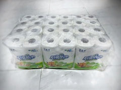 Kitchen Paper Towel 22.5*22.5cm 24rolls/bag 2ply 75sheets/roll $19.99/bag($0.83/roll) 10bags+ $18.99/bag