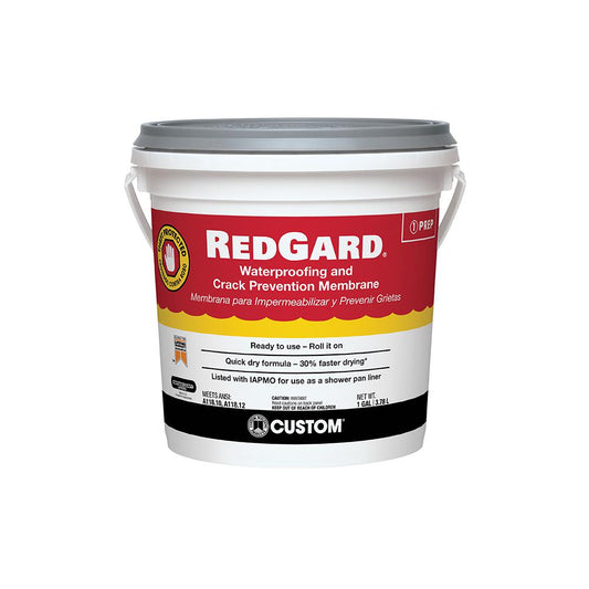 REDGARD WATER PROOF 1 GALLON (USE FOR WALL AND FLOOR) $89/BUCKET (in stock 20-30 pcs)