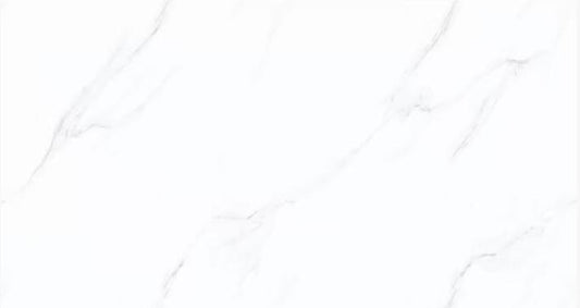 36701 12"x24" Polished Porcelain Tile White Carrara 8pcs/16SF/box $1.19/SF 2000SF+ $1.09/SF 4000SF+ $0.99/SF (No Return No Exchange No Claim on Broken) - Home Idol Vancouver Richmond Surrey