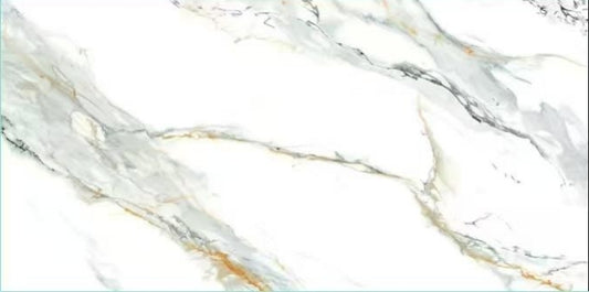 XDF01 24"x48" Polished Porcelain Tile Carrara 3pcs/24SF/box $1.29/SF 2000SF+ $1.19/SF(No Return No Exchange No Claim on Broken)