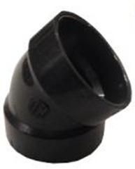 2885C ABS 45 DEGREE SHORT ELBOW 1-1/2" 70PCS/BOX $1.49/PC