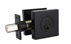 FF101ET-MB deadbolt square chrome single cylinder $17.99/PC 10PCs+ $15.99/PC B1