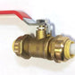 pex bite A+ shut off push & fit ball valve stop 1/2" $13.99/pc 10pcs+$12.99/pc