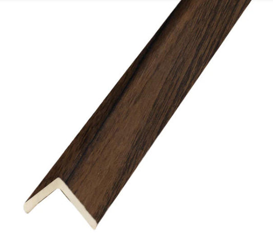WPC CORNER SIDING WALL CLADDING WALNUT 5CMX5CMX3M 2"X2"X10' FOR EXTERIOR WALL $8/PC (WAS $20/PC) AI