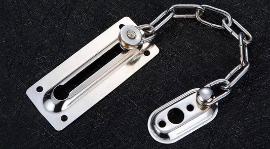 SAFETY CHAIN DOOR LATCH STIANLESS STEEL $2/PC