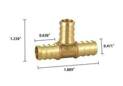 62102 c pex-crimp tee 1/2" $1.49/PC 10PCs+ $1.29/PC B6