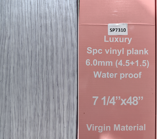 *PROMOTION* 6mm SP7310 (Vancouver Only) SPC Flooring vinyl with UV Coating180x1220mm+(4.5mm+1.5mm pad) 25sf/box $1.49/sf