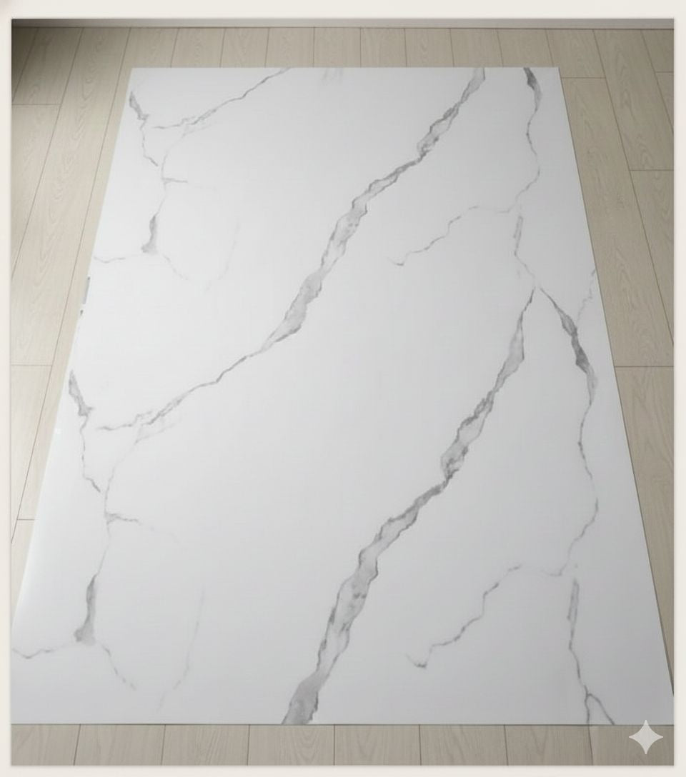 3mm UV Board Marble Sheet KL8228 White Carrara 4'x10' 1220X2900mm $59/PC A12 *Non-Profit First Come First Serve* - Home Idol Vancouver Richmond Surrey