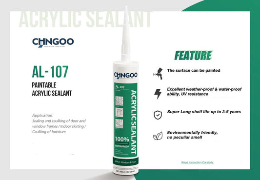 Caulking paintings water based silicone white AL-107 300ML $1.99/pc 10pcs+ $1.79/pc