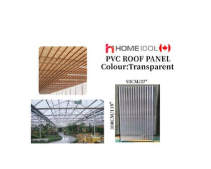PVC transparent roof tile wave roof panel 106"x37" 2700mmx930mm $39/PC 10PCS+ $34.99/PC
