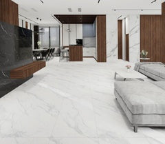 *Dealer Only* Calacatta 24"x48" Matt Porcelain Tile White Carrara 2pcs/16sf/box $1.29/sf  (No Return No Exchange No Claim on Broken)