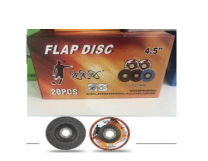 4.5" FLAP WHEEL FOR GRINDING METAL BLADE 50PCS/BOX SOLD BY BOX $19.50/PACK 10packs+ $17.99/pack
