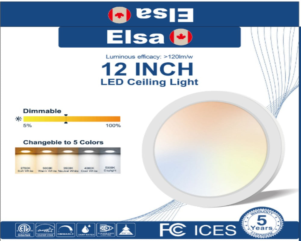 12" led panel ceiling light LBT-3/12XDPL 5cct 24w 80-90lm/w $14.99/PC A11 *Non-Profit First Come First Serve* AI