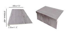 Seasons/Ironman(605) wpc big stair nose stair tread wide 2150x300x33mm (85"H x 12"W x1.25"D) 7 feet long $39.99/pc 10pcs+ $34.99/pc AI - Home Idol Vancouver Richmond Surrey