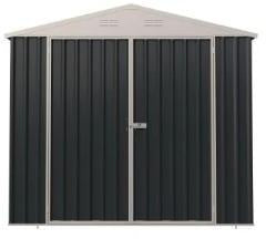 METAL SHED EG1012 DARK GREY 291 x 383 x 208.5cm With 0.25mm colorboards 0.5mm colorboards steel frame, double swing door $699