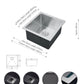 *Bulk Deal* BROWN BOX handmade kitchen sink DS1818-R10/4646 undermount single bowl 16 gauged  (include drain and strainer) 460x460x228mm (18"x18"x9") inside 16.18"x16.18"x9" $129/pc bulk Deal 10pcs+ $119/pc