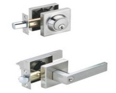 A2101ET+FD101 square lever Chrome combo lock with key $34.99 B1.5
