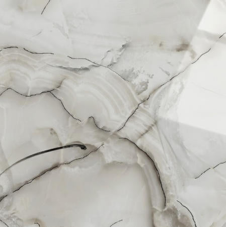 J661 24"x24" Polished Procelain Tile Panda Onyx 4pcs/16sf/box $1.19/SF 2000SF+ $1.09/SF 4000SF+ $0.99/SF  (No Return No Exchange No Claim on Broken) - Home Idol Vancouver Richmond Surrey