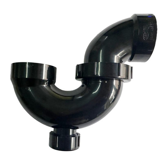 2221 ABS P-TRAP W/UNION WITH CLEANOUT PLUG 1-1/2" 50PCS/BOX $4.99/PC