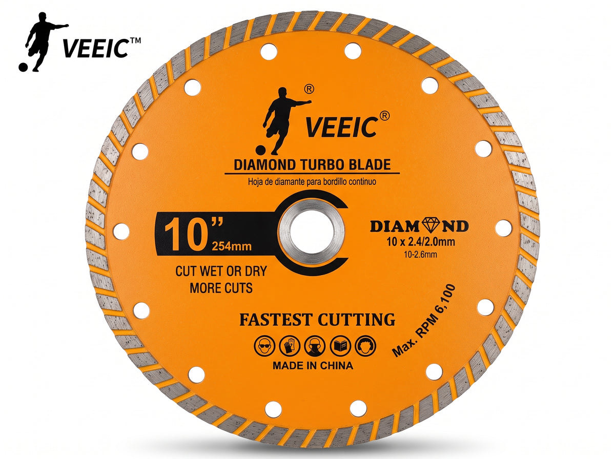 10" turbo cut blade (250*10*2.4mm) function: cut for marble granite concrete cement tile $9.99/PC 10PCS+ $8.99/PC B13.5 - Home Idol Vancouver Richmond Surrey