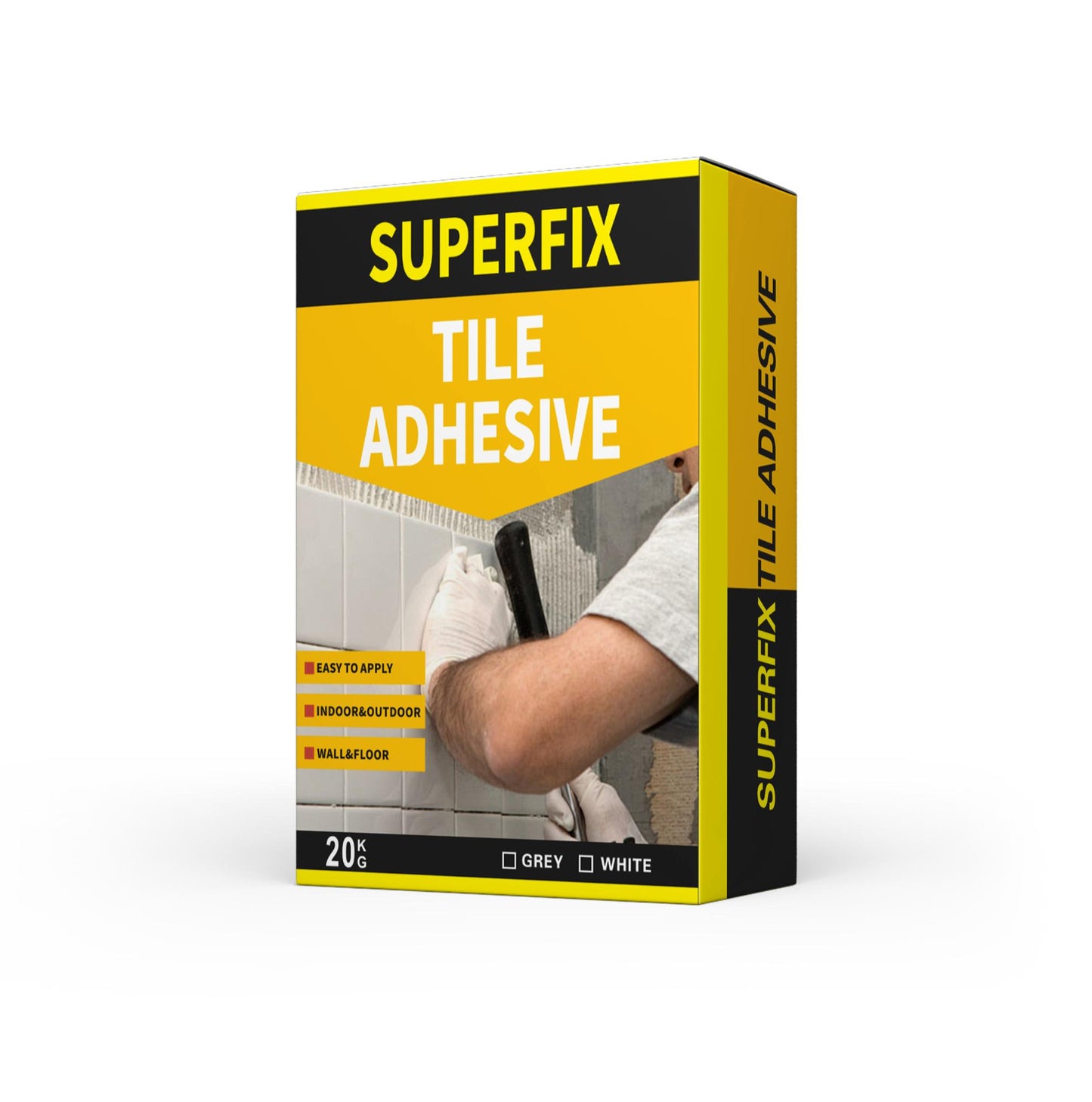 CTE2 SUPERFIX TILE ADHESIVE THINSET WHITE CEMENT 20KG $16.99/BAG - Home Idol Vancouver Richmond Surrey
