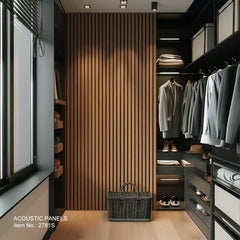 ACOUSTIC WALL PANELS WOODEN SLAT 2781S/TD-2781S *Classic* BROWN 2' x 10'(2900 x 600 x 22mm) $49/PC x 2PCs(40SF) = $99/BOX SOLD BY BOX A12 *Non-Profit First Come First Serve*